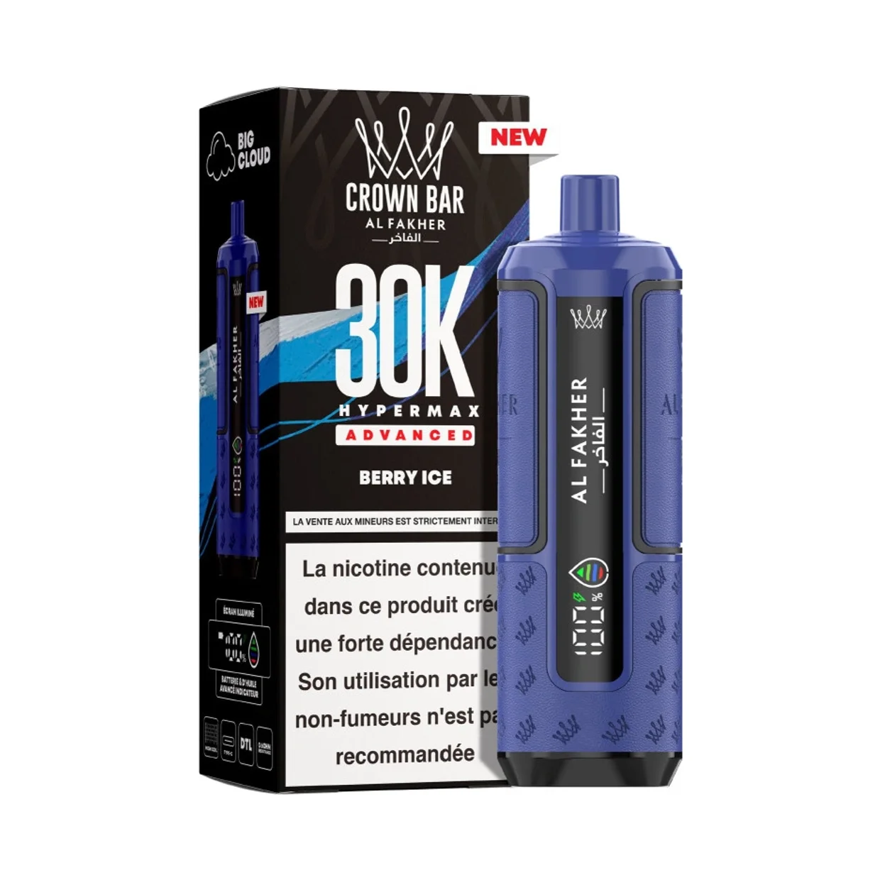 Al Fakher Crown Bar HyperMax 30K Advanced