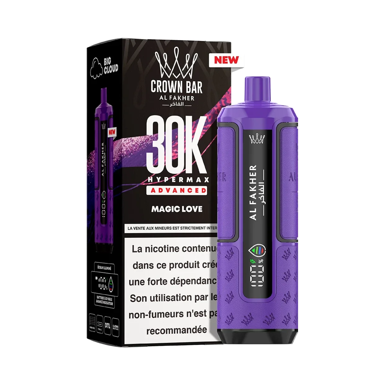 Al Fakher Crown Bar HyperMax 30K Advanced (Al Fakher)
