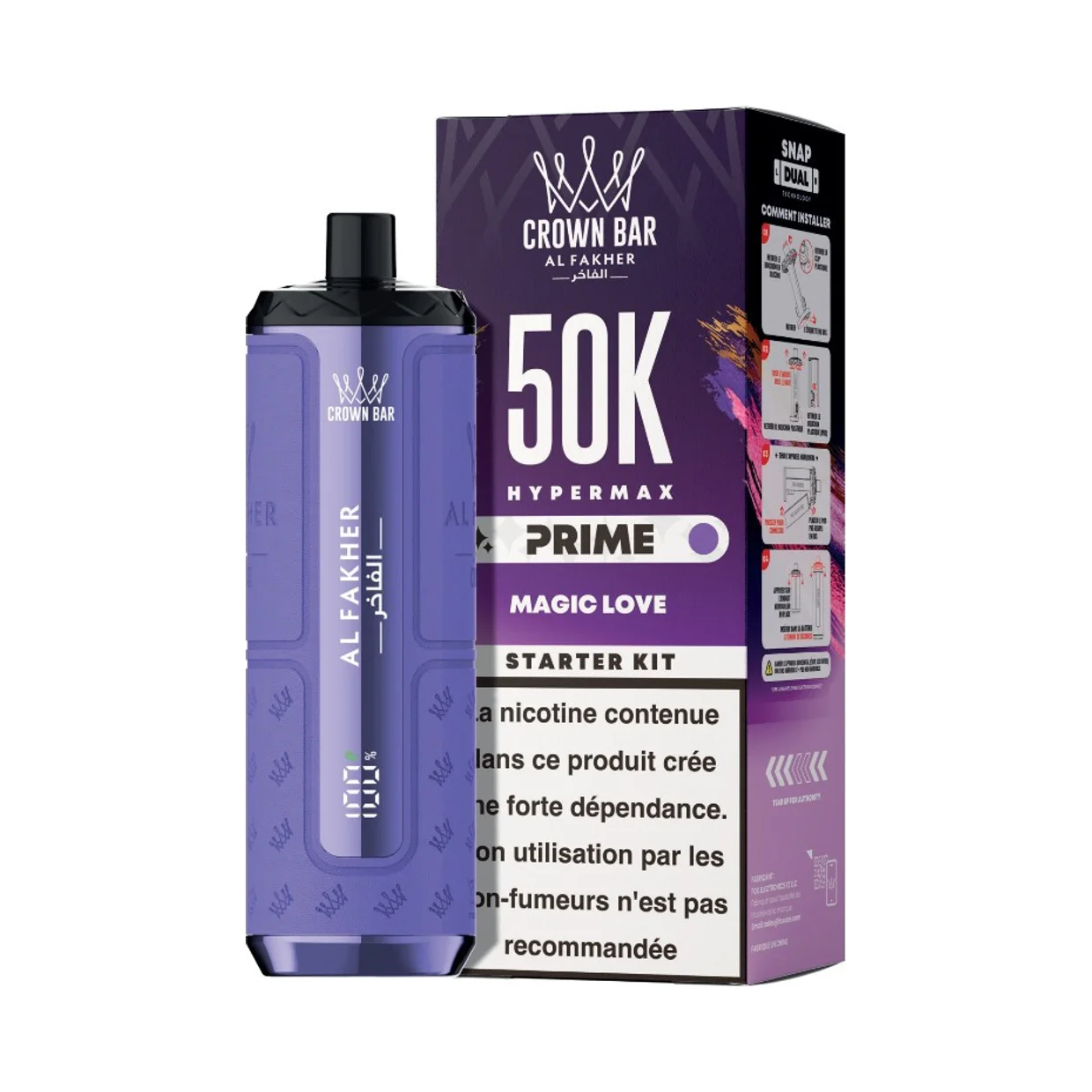 Al Fakher Crown Bar HyperMax 50K Prime (Al Fakher)